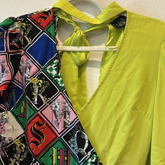 The Moon Colorblock Art To Wear Pattern Modern Dress Size Small - Picture 2 of 11